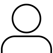 outline of a person's head and shoulders